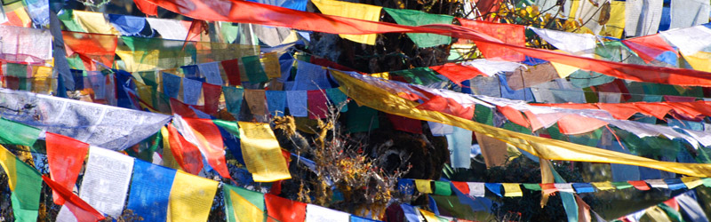 Bhutan Gebetsfahnen