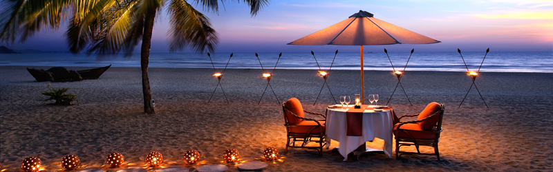 Goa Reisen Romantisches Dinner