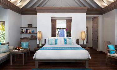 Anantara Dhigu Malediven Schlafzimmer